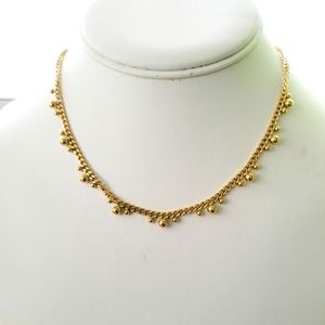 18k Gold Steel Ball Chain